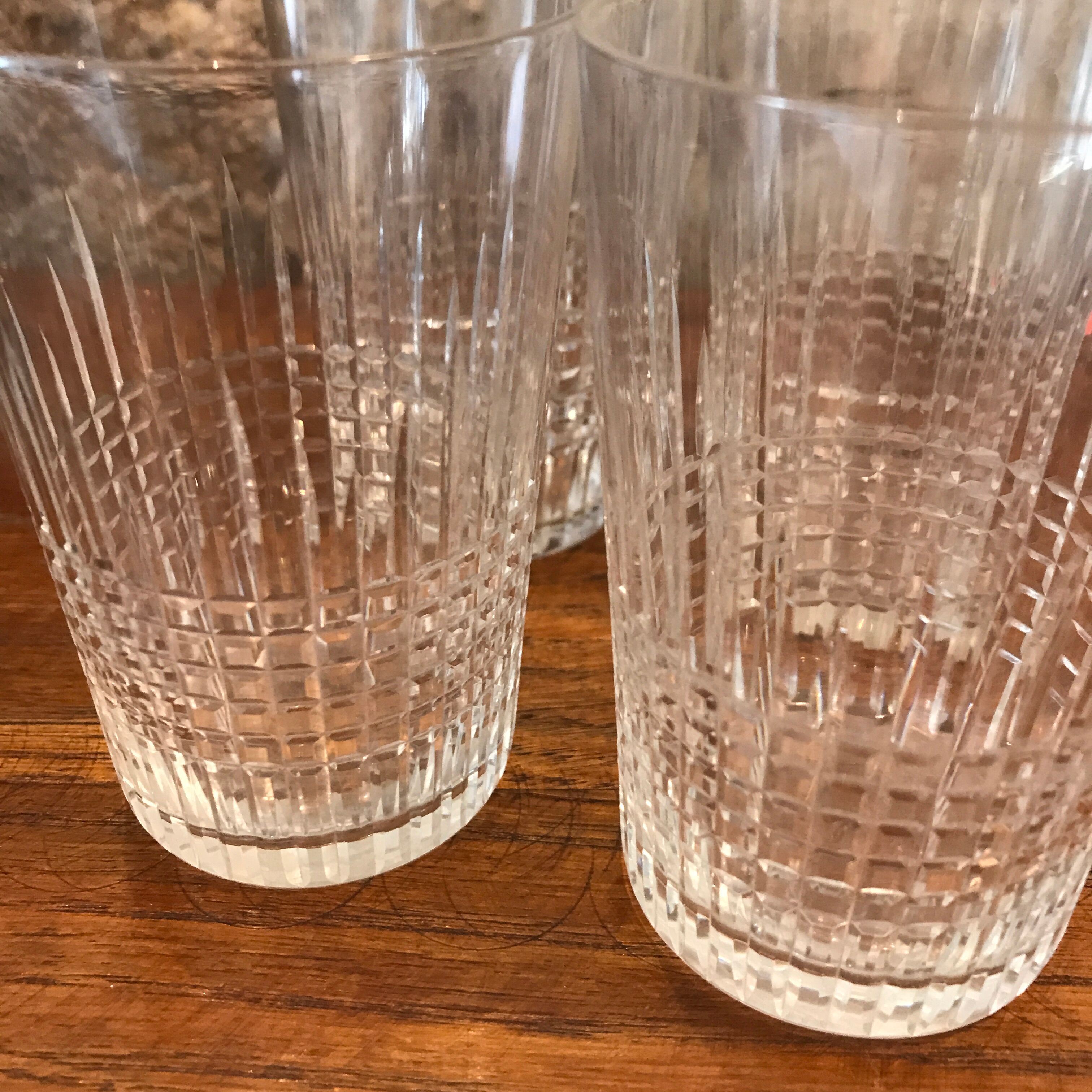 4 Baccarat glasses