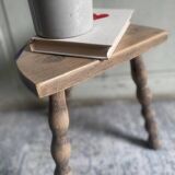 Small solid wood stool