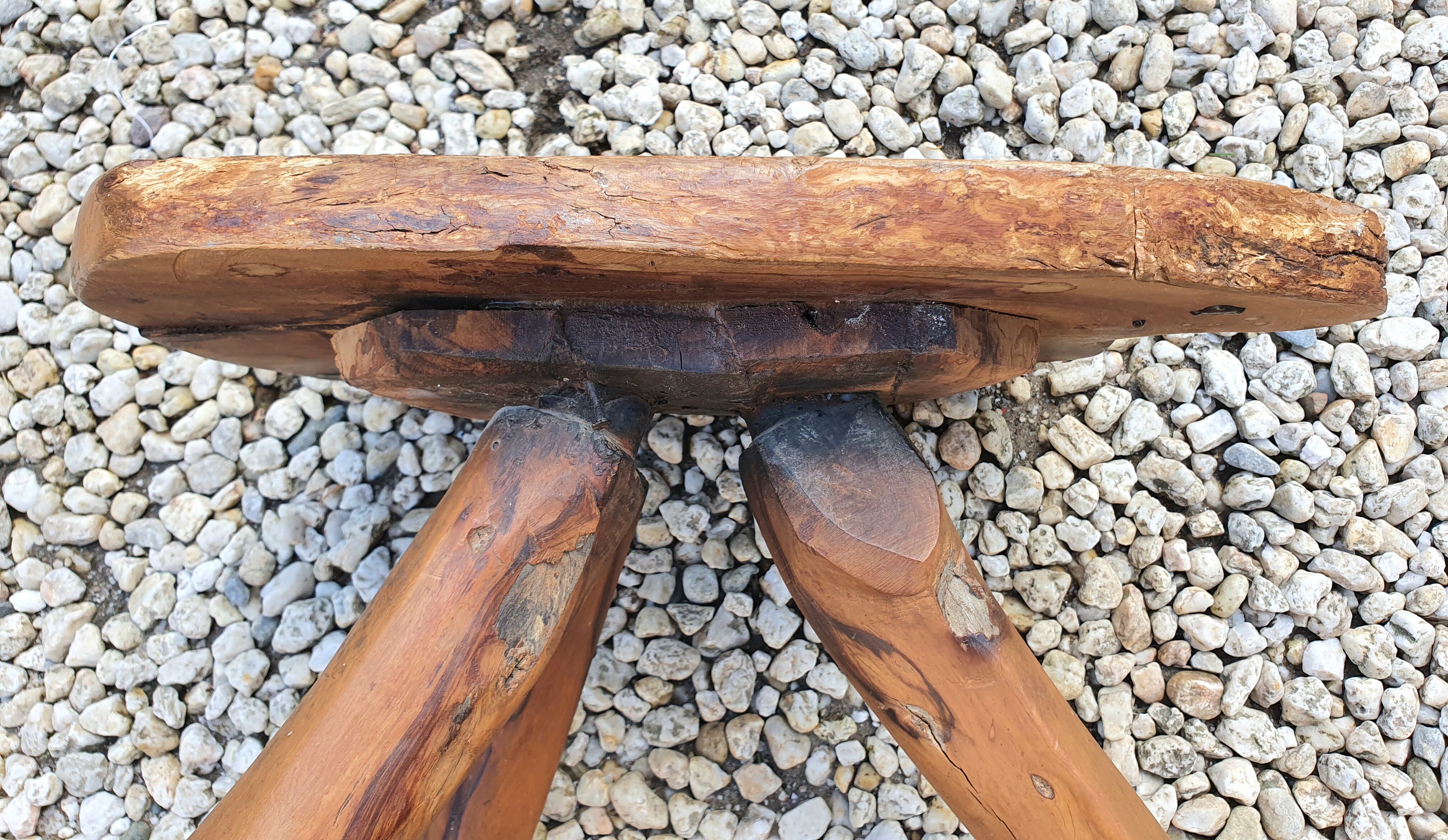 Brutalist tripod stool