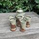 Coffee/herbal tea/orangeade stoneware service from Blanot pottery