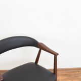 Danish Teak & Leather Armchair by Th. Harlev for Farstrup Møbler