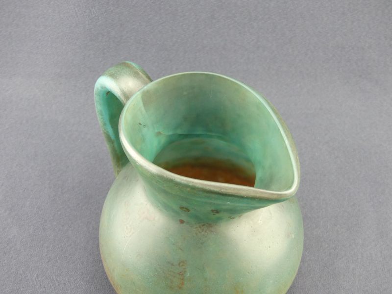 Glass paste pitcher signed De Feure for Daum