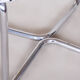 Tabouret chrome noir et blanc de sab fabriqué dans les années 1930 nouveau rembourrage
