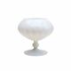 Handmade opaline white bowl vase
