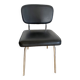 Black leatherette chair