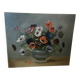 Huile sur toile aux bouquet