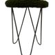 Vintage stool with hairpin legs small stool 60's
