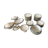 Service complet 74 pièces porcelaine de Limoges vintage art déco