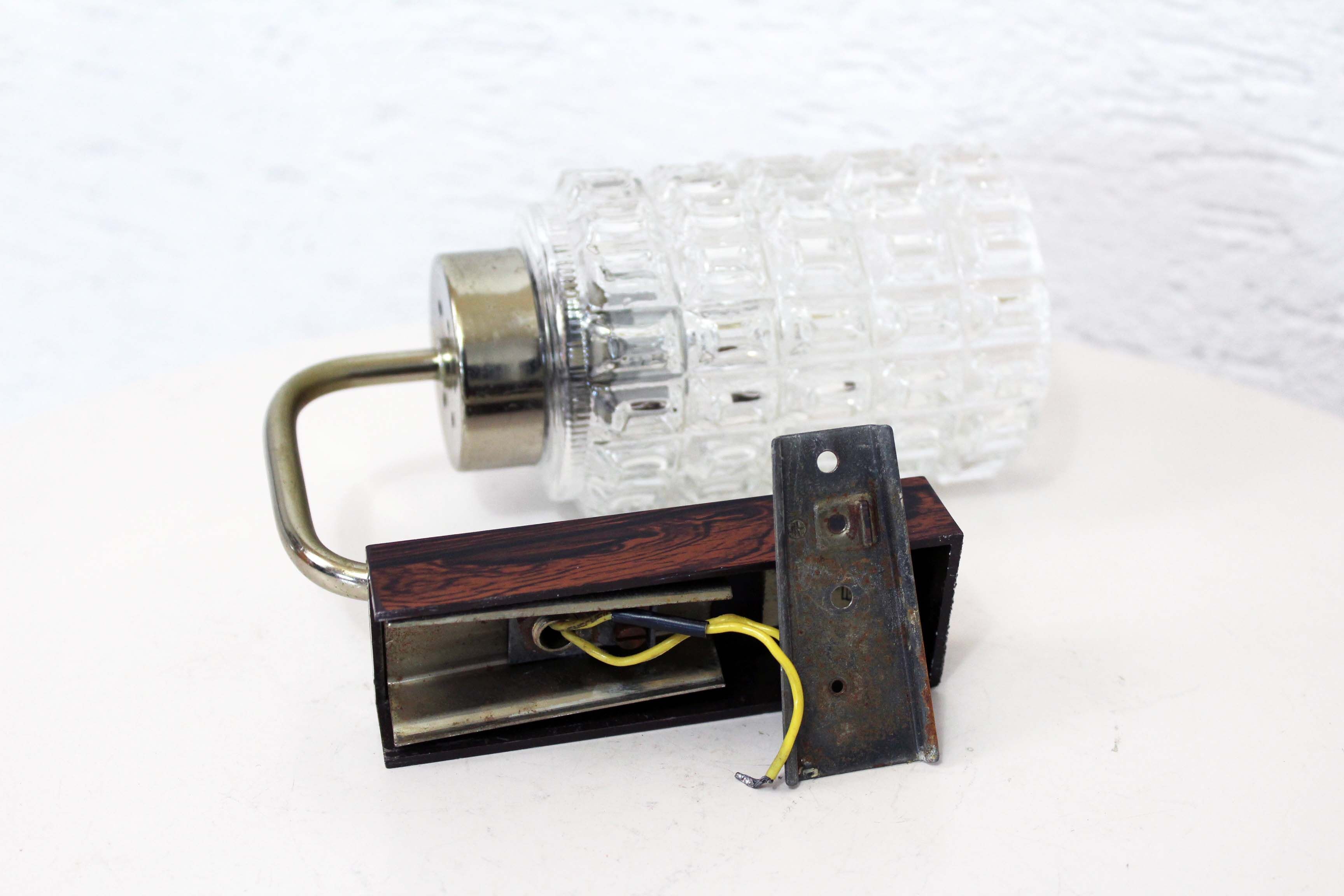 Glass wall lamp years 50