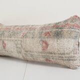 Vintage muted copper turkish oushak rug pillow cove