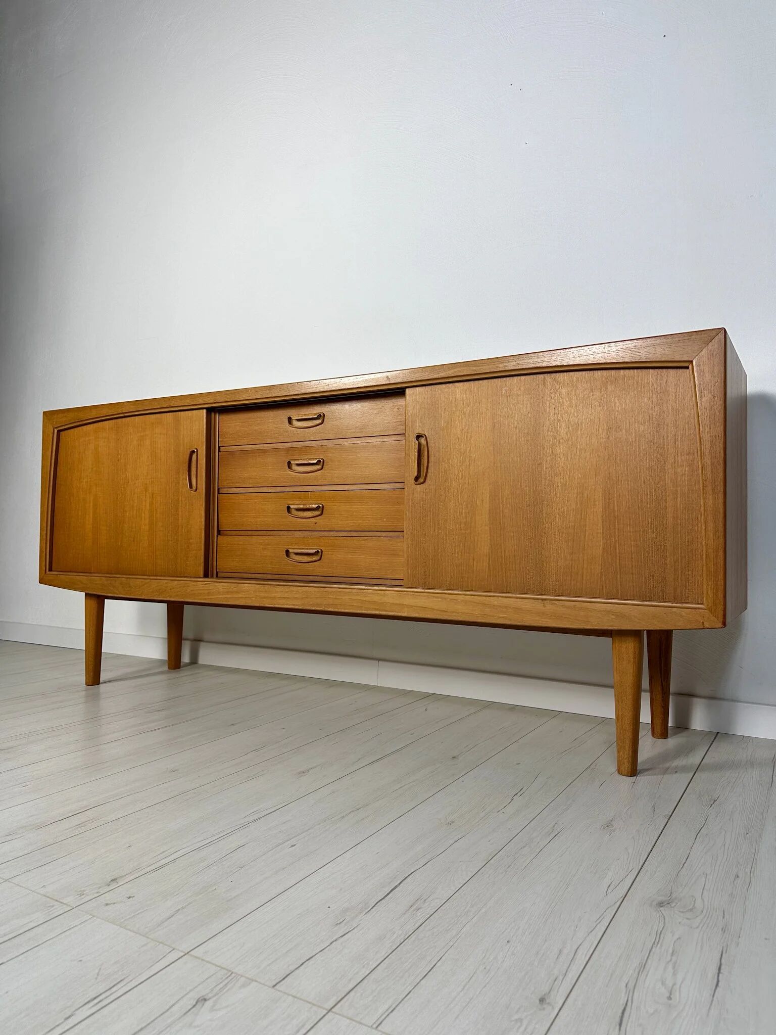 1960s Vintage Minimalistic Teak Sideboard by Bartels