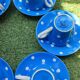 Set of 6 TG Green English Tea Cups