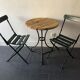 Old bistro table for garden