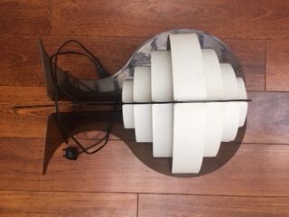 Morten Goettler lamp smoked plexiglas white slats