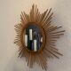 Miroir soleil rotin vintage