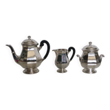 Silver-plated coffee service with ebony handles