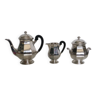 Silver-plated coffee service with ebony handles