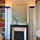 Arteluce Jill – pair of floor lamps/torcheres Murano blue – King Miranda 70s
