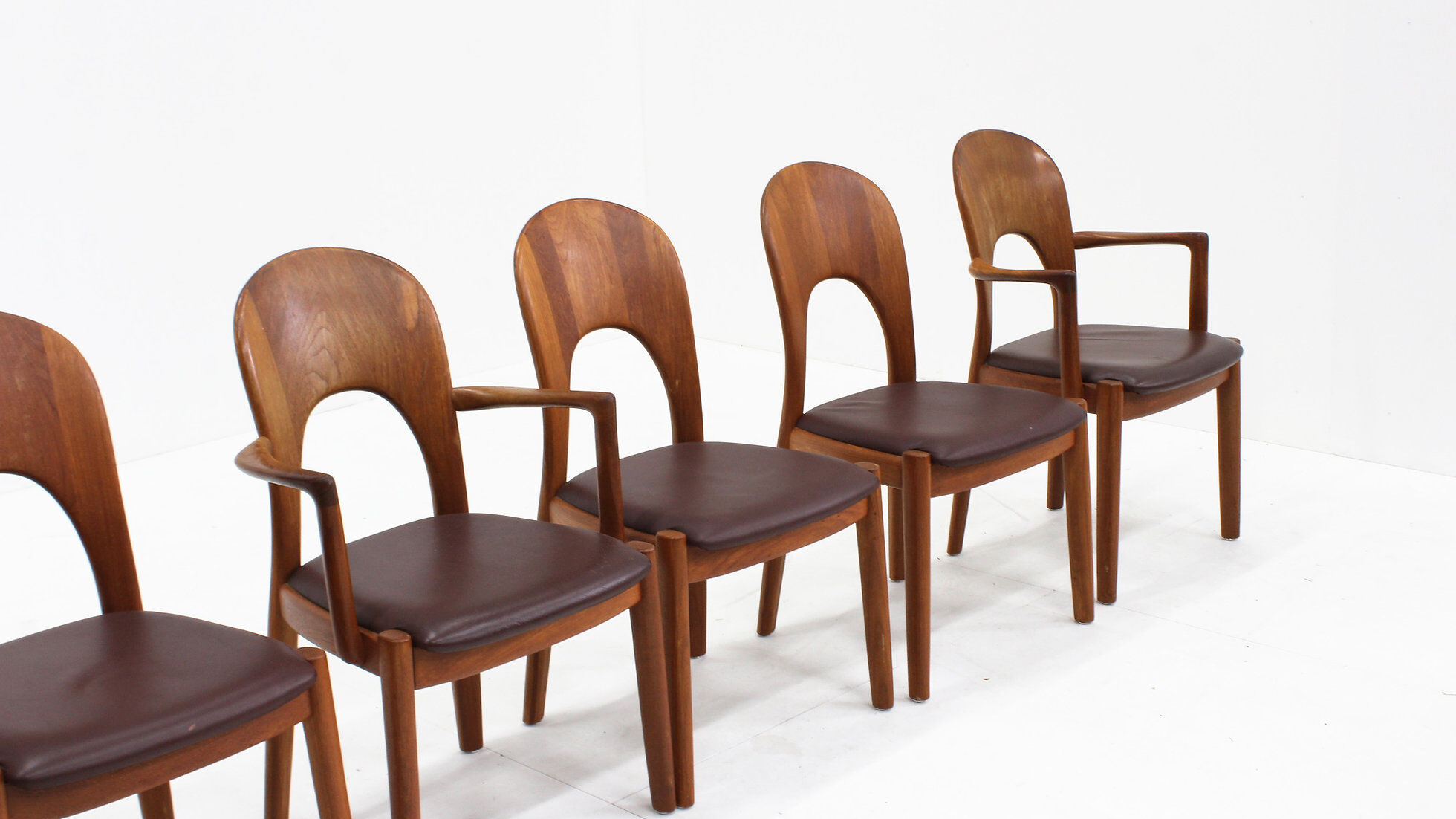 Vintage Danish dining chairs by Niels Koefoed for Koefoeds Hornslet, set of 6