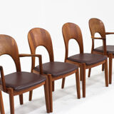 Vintage Danish dining chairs by Niels Koefoed for Koefoeds Hornslet, set of 6