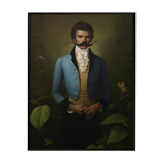 Portrait ancien - série “Les moustachu-e-s”