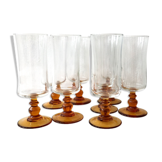 Set of 8 vintage champagne flutes