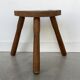 Tabouret de ferme tripode vintage - XXe siècle