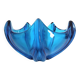 Art Deco vase in electric blue crystal