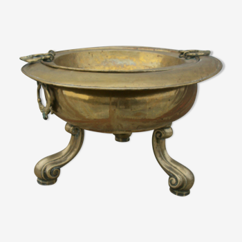 Copper and brass brazier