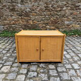 Meuble bas en rotin
