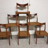 Set of 6 Mid-Century Danish Teak Chairs