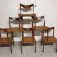 Suite de 6 chaises danoises en teck Mid-Century