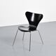 Suite de 8 chaises modèle 3107 par Arne Jacobsen, circa 1974