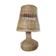 Scandinavian 70s rattan lamp