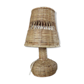 Scandinavian 70s rattan lamp