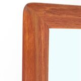 Filigree mid-century teak mirror by Aarhus Glasimport og Glassliberi A/S / Danish modern design / 1960s / 1970s