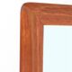 Filigree mid-century teak mirror by Aarhus Glasimport og Glassliberi A/S / Danish modern design / 1960s / 1970s