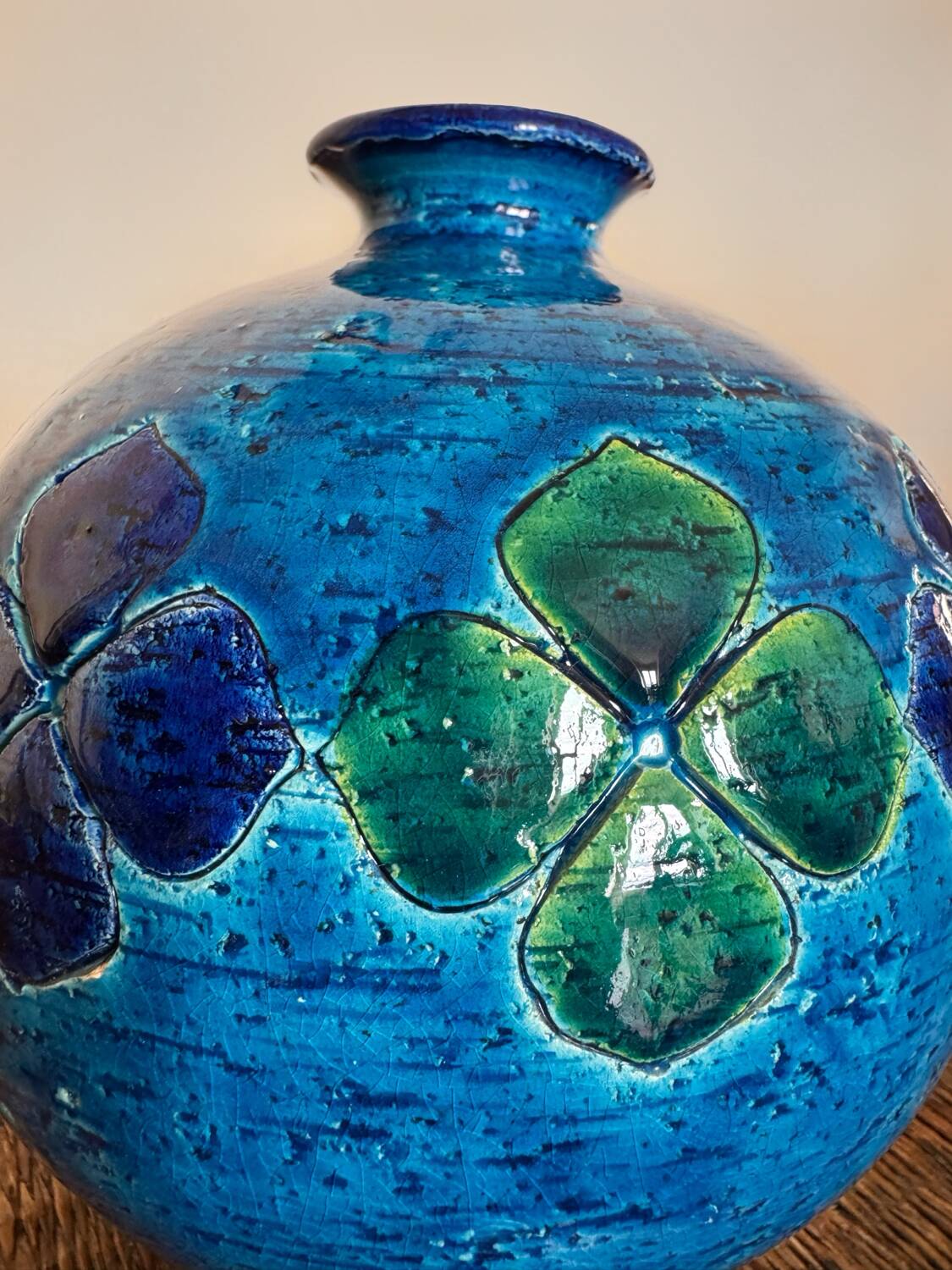 Aldo Londi ceramic ball vase from the 70s