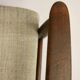 Armchair GFM-142 by Edmund Homa 1960s beige fabric.