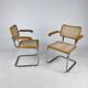 Ensemble de 2 chaises à structure tubulaire et bras cantilever, Italie, 1970