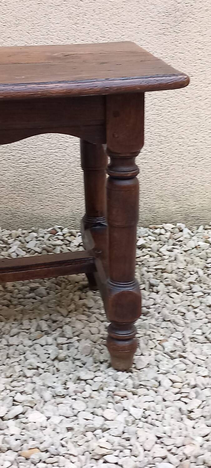 19th century oak coffee table