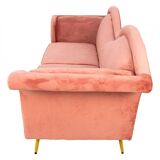 Pink 3-seater sofa