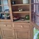 Vintage oak display cabinet
