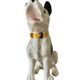 DESVRES earthenware dog with sulphide eyes, 1950