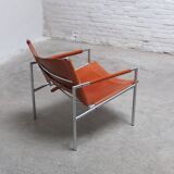 Cognac leather 'SZ02' lounge chair by Martin Visser for 't Spectrum, 1960