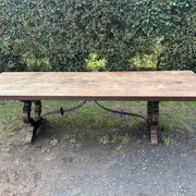 Large antique table in Spanish Baroque style