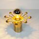 Set (2) of brass 'sputnik' wall lights by Nipro, Norway 1970s