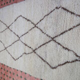 Carpet Beni Ouarain corridor 100% Wool 275 x 100