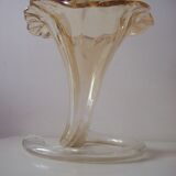 Murano blown glass corolla vase