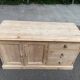 Buffet commode anglaise Interior's rénovée en bois massif 1980